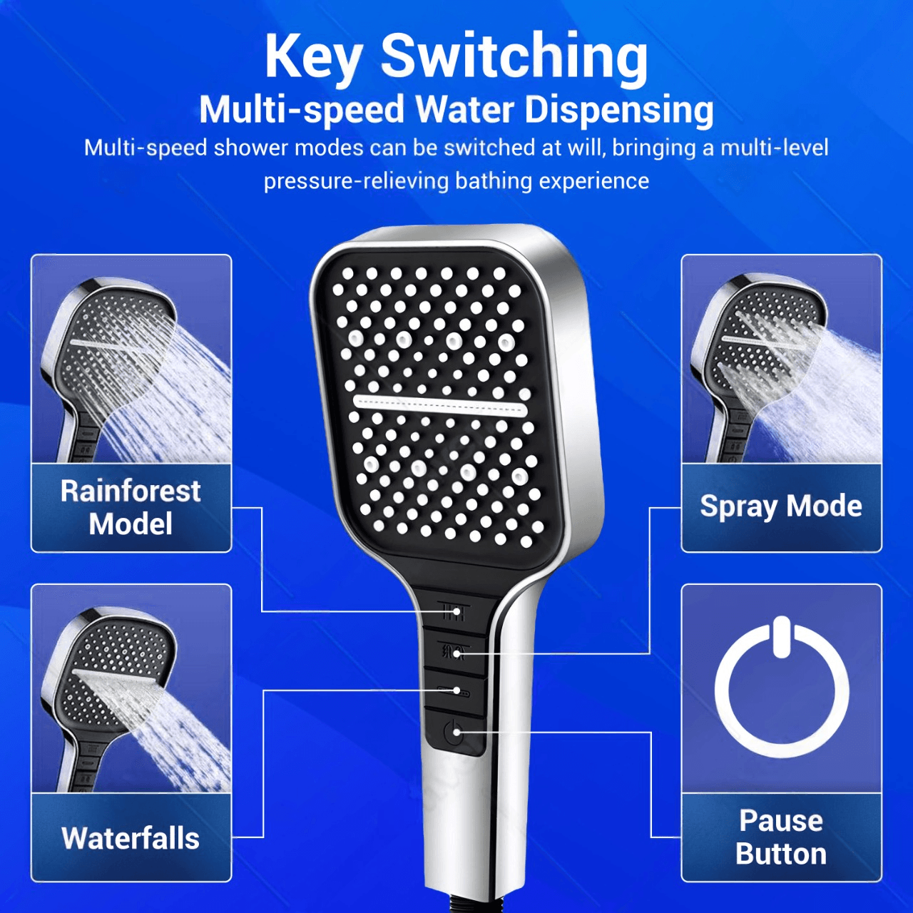 PureFlow™ Spa Shower Head: Euphoria Rainfall